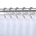thumbnail image 1 of Utopia Alley Shower Hooks - Double Shower Curtain Rings for Bathroom - Rust Proof Shower Curtain Hooks for Shower Curtain or Liner - Set of 12, Polished Chrome, 1 of 10