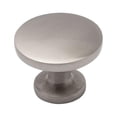 thumbnail image 1 of Utopia Alley Emme Cabinet Ring Pull Knob - Decorative Cabinet Drop Pull Knobs for Cabinets and Drawers - Vintage Cabinet Hardware with Hand Finished Brushed Nickel - Metal Drawer Pull Knobs 1.14", 1 of 8