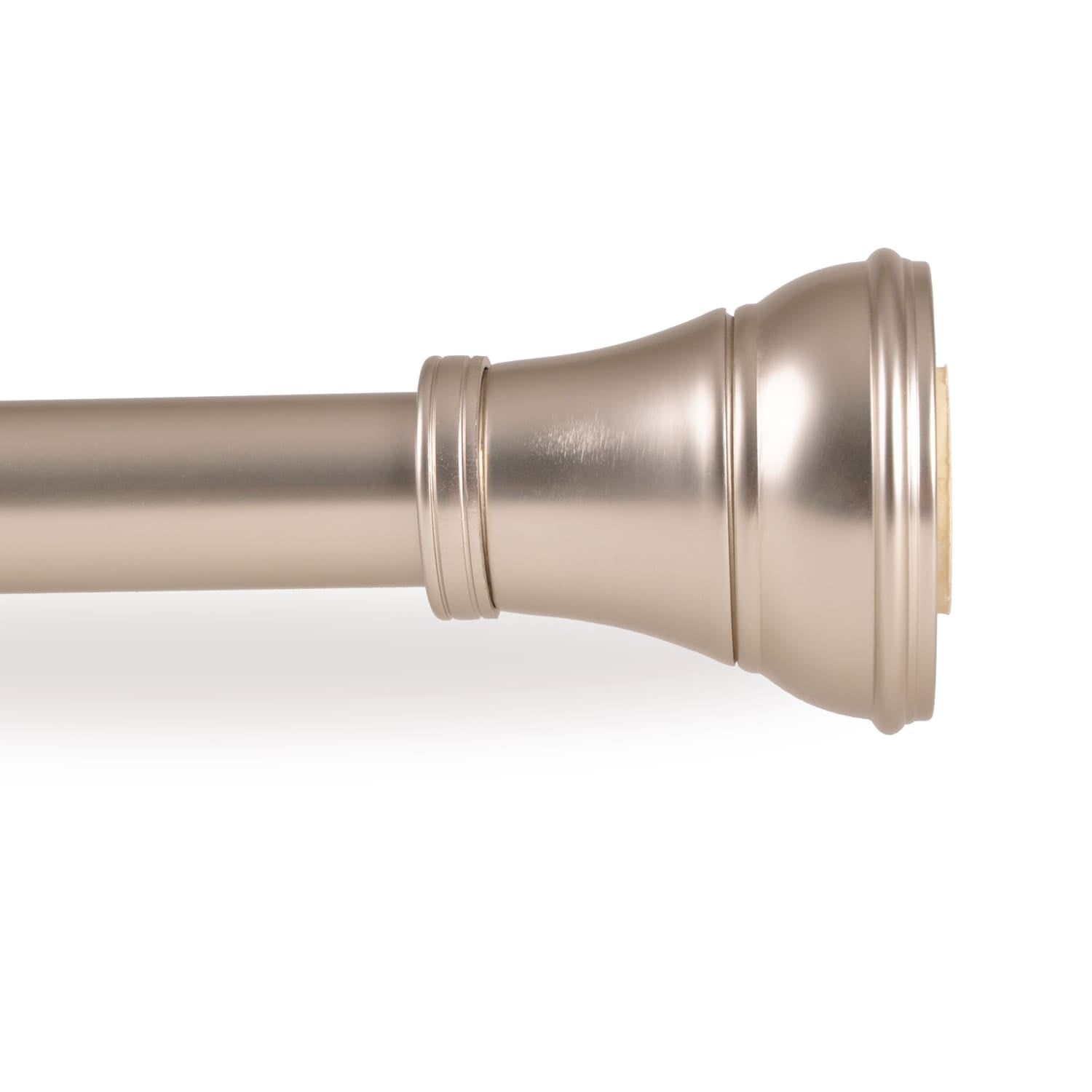 72" Brushed Nickel Aluminum Decorative Tension Shower Rod