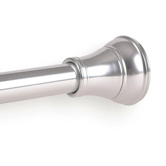 Utopia Alley Adjustable 72-Inch Shower Curtain Tension Rod - Rust-Proof Aluminum with Rubber End Cap, No Drill Installation Chrome