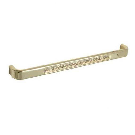 Utopia Alley Gleam Pull Handle - Decorative Cabinet Drop Pull Handles- Vintage Cabinet Hardware with Hand Finished Polished Gold - Metal Drawer Pull Handle, 7.5" Center to Center