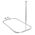 thumbnail image 1 of Utopia Alley Rustproof Wall Mounted Hoop Shower Rod for Clawfoot Tub, Chrome, 1 of 9
