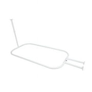 Utopia Alley HP1WW Hoop Shower Rod for Clawfoot Tub; White