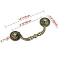 thumbnail image 1 of Utopia Alley HW131PLAB021-5 3.78 in. Center to Center Medici Drop Pull, Antique Brass - Pack of 5, 1 of 1