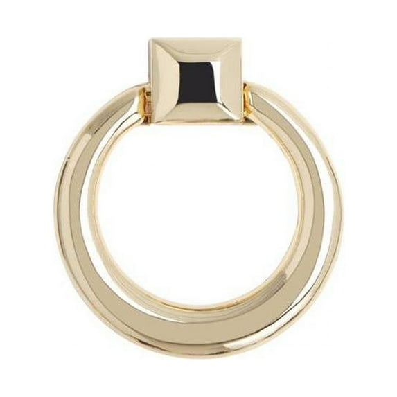 Utopia Alley HW281PLGD021 Anello Ring Cabinet Pull Polished Gold 1.6 inch x 1.9 inch