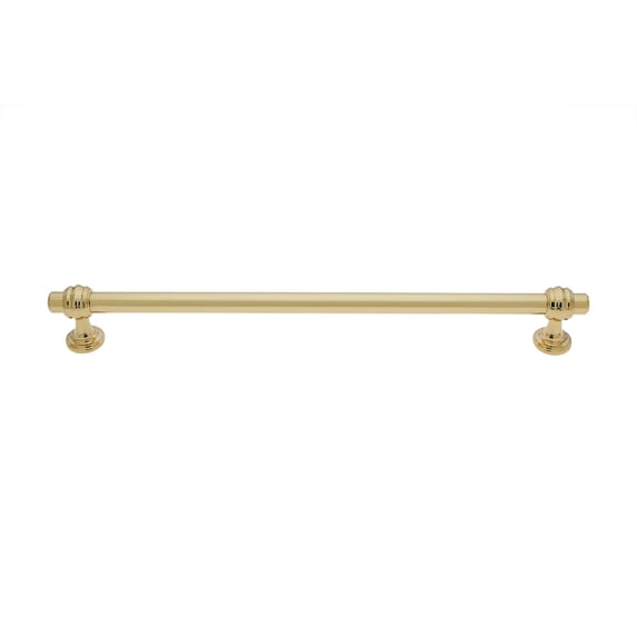 Utopia Alley Athen Pull Handle - Decorative Cabinet Drop Pull Handles- Vintage Cabinet Hardware with Hand Finished Polished Gold - Metal Drawer Pull Handle, 10.0" Center to Center
