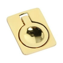 Utopia Alley Kent Cabinet Ring Pull Knob - Decorative Cabinet Drop Pull Knobs for Cabinets and Drawers - Vintage Cabinet Hardware with Hand Finished Polished Gold - Metal Drawer Pull Knobs 1.6"