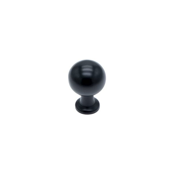 Utopia Alley Lyon Cabinet Ring Pull Knob - Decorative Cabinet Drop Pull Knobs for Cabinets and Drawers - Vintage Cabinet Hardware with Hand Finished Matt Black - Metal Drawer Pull Knobs 0.87"