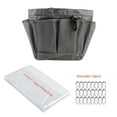 thumbnail image 1 of Utopia Alley Mesh Portable Shower Caddy, Bathroom Organizer Bag with a Large Main Storage Area and 6 Large Pockets - Includes Shower liner and shower hook, Gray, 1 of 9