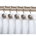 thumbnail image 1 of Utopia Alley Shower Hooks - Shower Curtain Rings for Bathroom - Rust Proof Shower Curtain Hooks for Shower Curtain or Liner - Set of 12, Brushed Nickel, 1 of 10