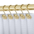 thumbnail image 1 of Utopia Alley  Rust Resistant Metal Shower Curtain Rings for Bathroom, Set of 12 Gold, 1 of 10