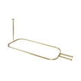 thumbnail image 1 of Utopia Alley Rustproof Wall Mounted Aluminum Hoop Shower Rod With Ceiling Support for Clawfoot Tub, 46 Inch Size by 22 Inch, Gold, 1 of 10