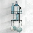 thumbnail image 1 of Utopia Alley Rustproof Aluminum Shower Caddy for Shower Heads - Hanging Shower Caddy Organizer with 2 Shelves & Hooks, Handheld Shower Head, Tall Bottle Rack - Matte Black Finish, 1 of 9