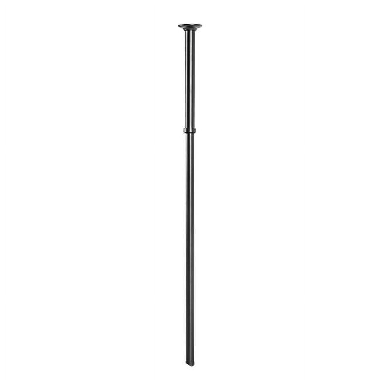 Adjustable Black Aluminum L-Shaped Corner Shower Rod Support Bar