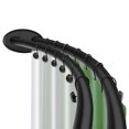 thumbnail image 1 of Utopia Alley Rustproof Wall Mounted Aluminum Double Curved Shower Curtain Rod, Screw Mount Rod, Stronger and More Secure Than Tension, Adjustable Double Shower Rod from 45" to 72", Expandable (Black), 1 of 11
