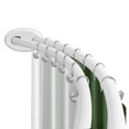 thumbnail image 1 of Utopia Alley Rustproof Wall Mounted Aluminum Double Curved Shower Curtain Rod, Screw Mount Rod, Stronger and More Secure Than Tension, Adjustable Double Shower Rod from 45" to 72", Expandable (White), 1 of 11