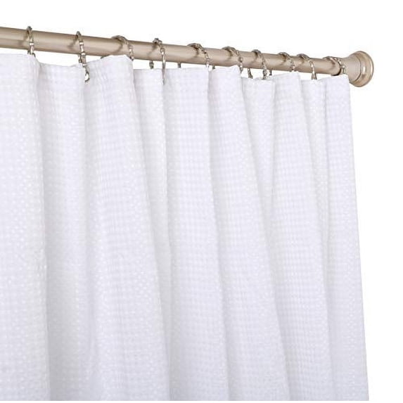 Utopia Alley Shower Hooks - Shower Curtain Rings for Bathroom - Rust Proof Shower Curtain Hooks for Shower Curtain or Liner - Set of 12, Brushed Nickel