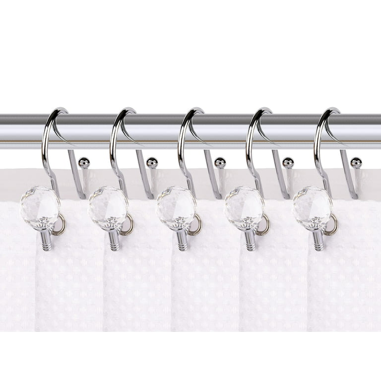 Utopia Alley Shower Hooks - Double Shower Curtain Rings for