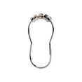 thumbnail image 1 of Utopia Alley Shower Hooks - Shower Curtain Rings for Bathroom - Rust Resistant Roller Shower Curtain Hooks for Shower Curtain or Liner - Set of 12, Polished Chrome, 1 of 8