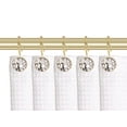 thumbnail image 1 of Utopia Alley Shower Hooks - Shower Curtain Rings for Bathroom - Rust Resistant Shower Curtain Hooks for Shower Curtain or Liner - Shower Curtain Rings with Crystal Design - Set of 12, Gold, 1 of 9