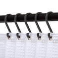 thumbnail image 1 of Utopia Alley Shower Hooks - Shower Curtain Rings for Bathroom - Rust Proof Shower Curtain Hooks for Shower Curtain or Liner - Set of 12, Matte Black, 1 of 10
