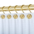 thumbnail image 1 of Utopia Alley Shower Hooks - Shower Curtain Rings for Bathroom - Rust Resistant Shower Curtain Hooks for Shower Curtain or Liner - Set of 12, Gold, 1 of 10