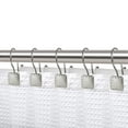 thumbnail image 1 of Utopia Alley Shower Rings, Double Shower Curtain Hooks for Bathroom, Rust Resistant Shower Curtain Hooks Rings, Set of 12, Brushed Nickel, 1 of 10