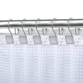 thumbnail image 1 of Utopia Alley Shower Rings, Double Shower Curtain Hooks for Bathroom, Rust Resistant Shower Curtain Hooks Rings, Set of 12, Chrome, 1 of 10