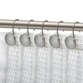 thumbnail image 1 of Utopia Alley Shower Rings Hooks, Shower Curtain Rings Hooks for Bathroom, Rust Resistant Shower Curtain Hooks Rings, Set of 12, Brushed Nickel, 1 of 10