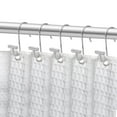 thumbnail image 1 of Utopia Alley Shower Rings Hooks, Shower Curtain Rings Hooks for Bathroom, Rust Resistant Shower Curtain Hooks Rings, Set of 12, Chrome, 1 of 10