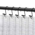 thumbnail image 1 of Utopia Alley Shower Rings Hooks, Shower Curtain Rings Hooks for Bathroom, Rust Resistant Shower Curtain Hooks Rings, Set of 12, Matte black, 1 of 10