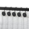 thumbnail image 1 of Utopia Alley Shower Rings Hooks, Shower Curtain Rings Hooks for Bathroom, Rust Resistant Shower Curtain Hooks Rings, Set of 12, Matte black, 1 of 10