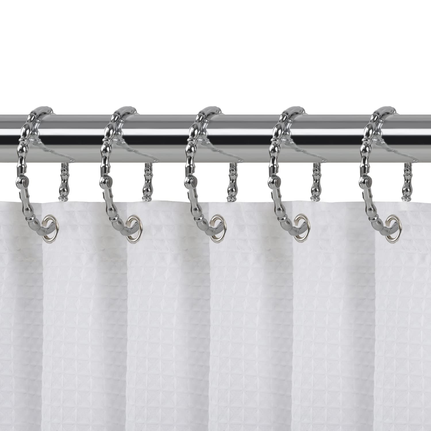 Chrome Zinc Alloy Shower Curtain Rings for Bathroom