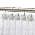 thumbnail image 1 of Utopia Alley Shower Rings, Shower Curtain Rings for Bathroom, Rustproof Zinc Shower Curtain Hooks Rings, Set of 12, Brushed Nickel, 1 of 10
