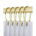 thumbnail image 1 of Utopia Alley Shower Rings, Shower Curtain Rings for Bathroom, Rustproof Zinc Shower Curtain Hooks Rings, Set of 12, Gold, 1 of 10