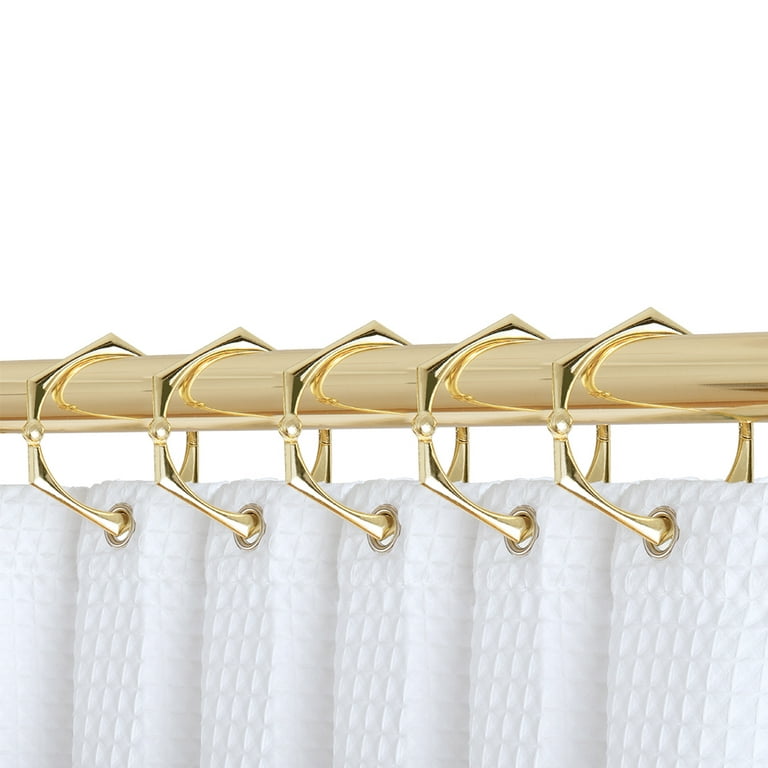 Shower Rings, Shower Curtain Rings for Bathroom, Rustproof Zinc Shower  Curtain Hooks Rings in Chrome (Set of 12)