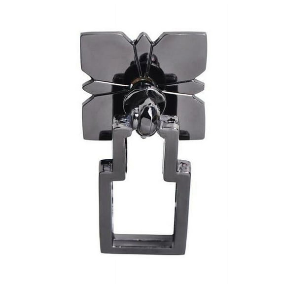 Utopia Alley Steffi Cabinet Ring Pull Knob - Decorative Cabinet Drop Pull Knobs for Cabinets and Drawers - Vintage Cabinet Hardware with Hand Finished Gun Metal - Metal Drawer Pull Knobs 2.5"