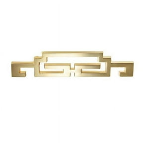 Utopia Alley Steffi Pull Handle - Decorative Cabinet Drop Pull Handles- Vintage Cabinet Hardware with Hand Finished Polished Gold - Metal Drawer Pull Handle, 2.5" Center to Center