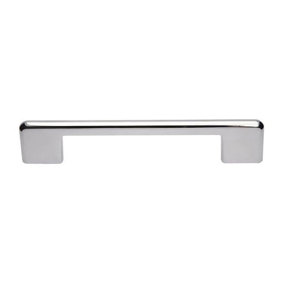 Utopia Alley Taylor Pull Handle - Decorative Cabinet Drop Pull Handles- Vintage Cabinet Hardware with Hand Finished Polished Chrome - Metal Drawer Pull Handle, 5.0" Center to Center