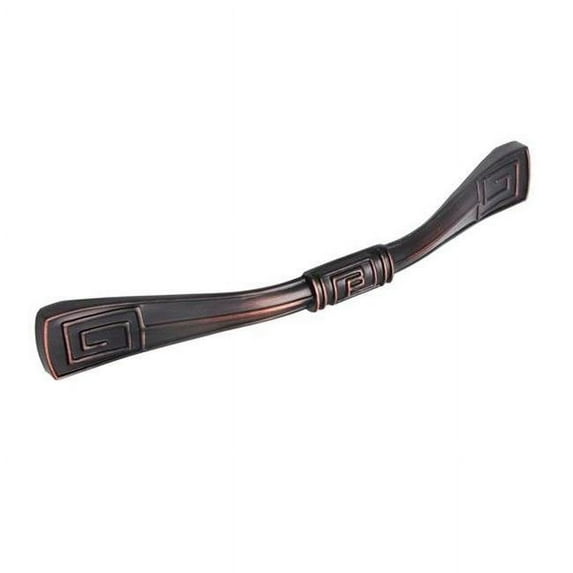 Utopia Alley Trieste Pull Handle - Decorative Cabinet Drop Pull Handles- Vintage Cabinet Hardware with Hand Finished Oil Rubbed Bronze - Metal Drawer Pull Handle, 5.0" Center to Center