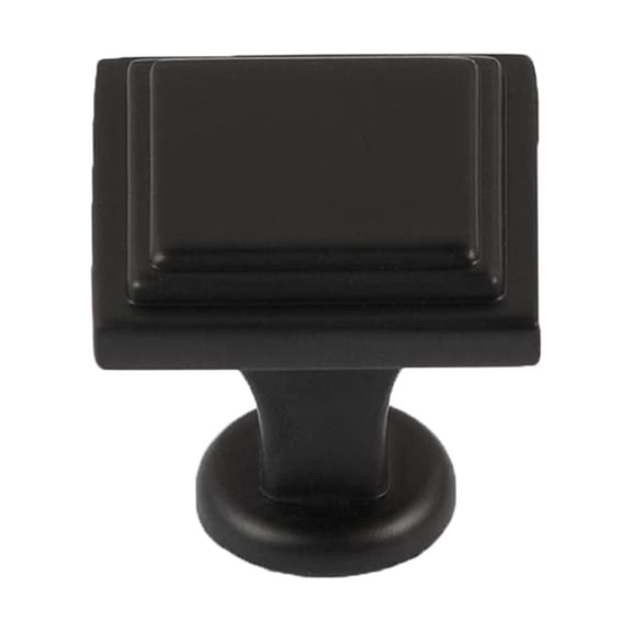 Utopia Alley Valetta Cabinet Ring Pull Knob - Decorative Cabinet Drop Pull Knobs for Cabinets and Drawers - Vintage Cabinet Hardware with Hand Finished Matt Black - Metal Drawer Pull Knobs 0.94"