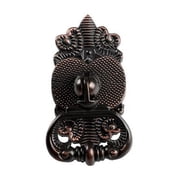 Utopia Alley Vallia Cabinet Ring Pull Knob - Decorative Cabinet Drop Pull Knobs for Cabinets and Drawers - Vintage Cabinet Hardware with Hand Finished Oil Rubbed Bronze - Metal Drawer Pull Knobs 2.6