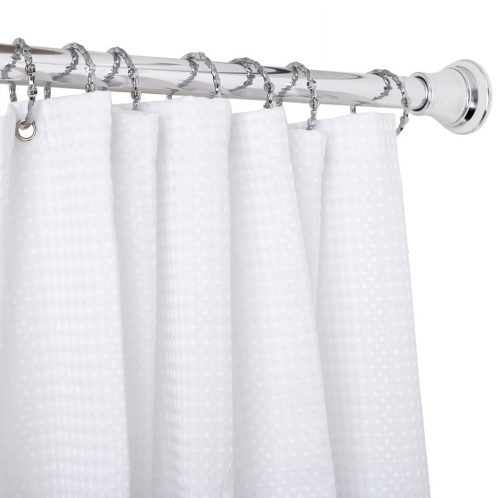 Utopia Alley Shower Eternity Curtain Rings, Rustproof Zinc Shower Curtain Rings for Bathroom Shower Rods Curtains - Set of 12- Chrome