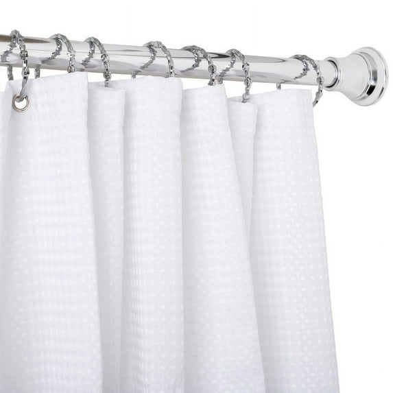 Utopia Alley Shower Eternity Curtain Rings, Rustproof Zinc Shower Curtain Rings for Bathroom Shower Rods Curtains - Set of 12- Chrome