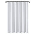 thumbnail image 1 of Utopia Alley Waffle Weave Shower Curtain for Bathroom, 120 GSM Weighted Polyester Bath Curtain (71" W × 71" H, White), 1 of 12