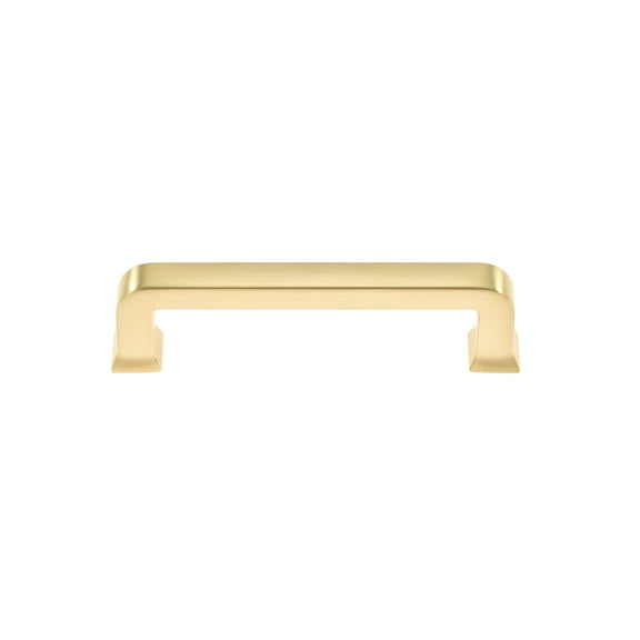 Utopia Alley Zinc Cabinet Pull, 3.75" Center to Center, Brushed Brass