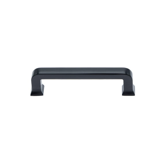 Utopia Alley Zinc Cabinet Pull, 3.75" Center to Center, Matt Black