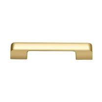 Utopia Alley Zinc Cabinet Pull, 3.75" Center to Center, Polished Gold