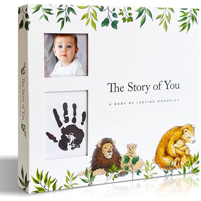 Utopia Animal Themed Baby Milestone Book, Baby Memory book with Front