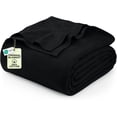 thumbnail image 1 of Utopia Bedding 100% Cotton Thermal Blanket Black Twin Size Soft, Lightweight, Breathable, Cozy Spring and Summer Blanket for Couch and Sofa, Home Room Decor Gifts for Women and Men (90x72 Inches), 1 of 4